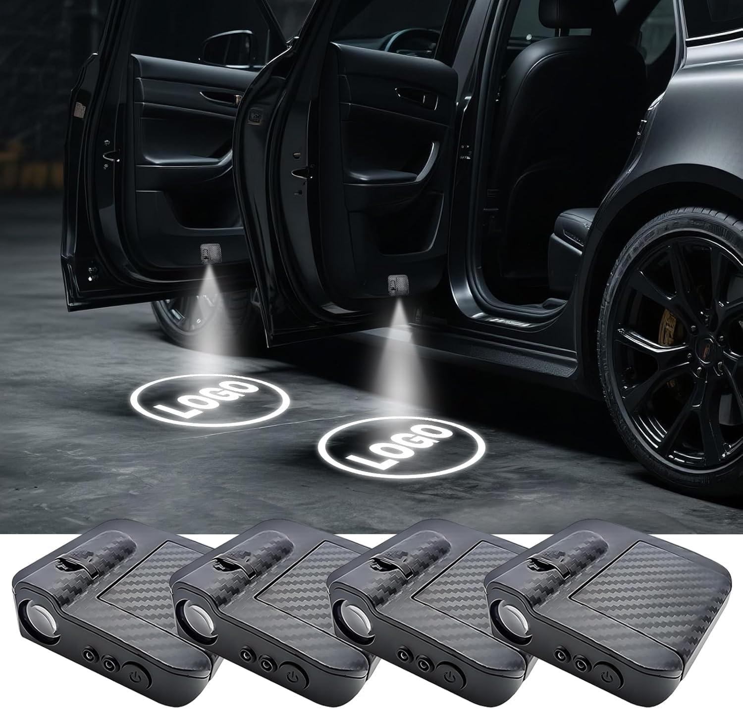 Proiectoare LED Portieră Auto cu Logo (Set 2x)